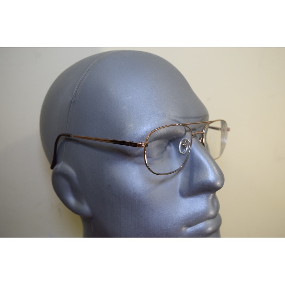Vintage Eight To Eighty FRITZ Gold Full‎ Rim Eyeglasses 55 18 145 Korea Made